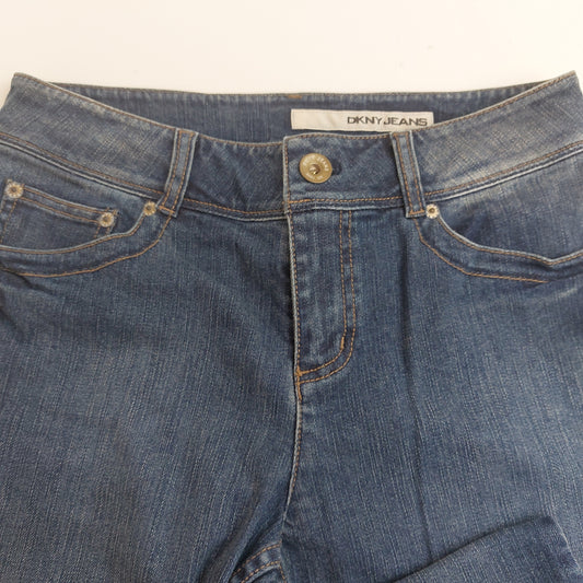 DKNY SOHO Womens Dark Wash Jeans 5 Pocket Size 6