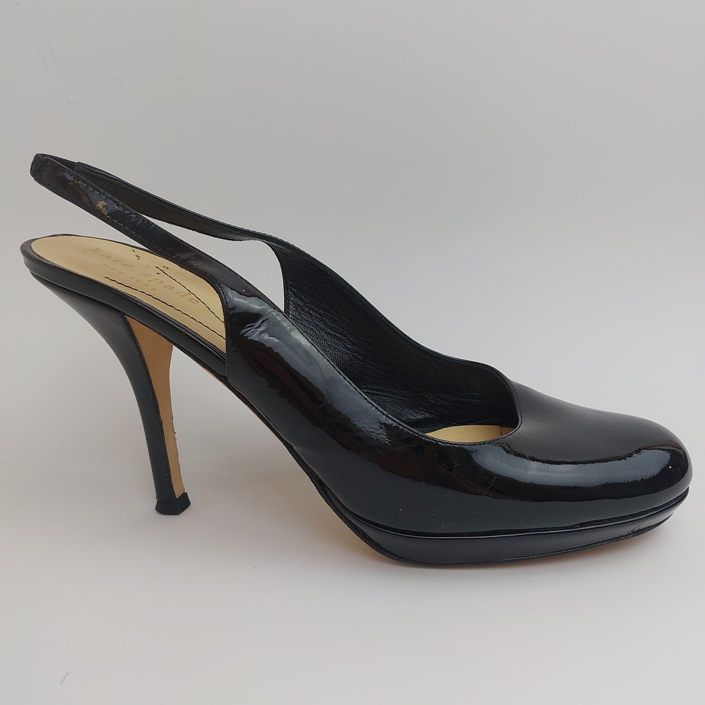 Kate Spade New York Patent Leather Sling back Heels 7.5