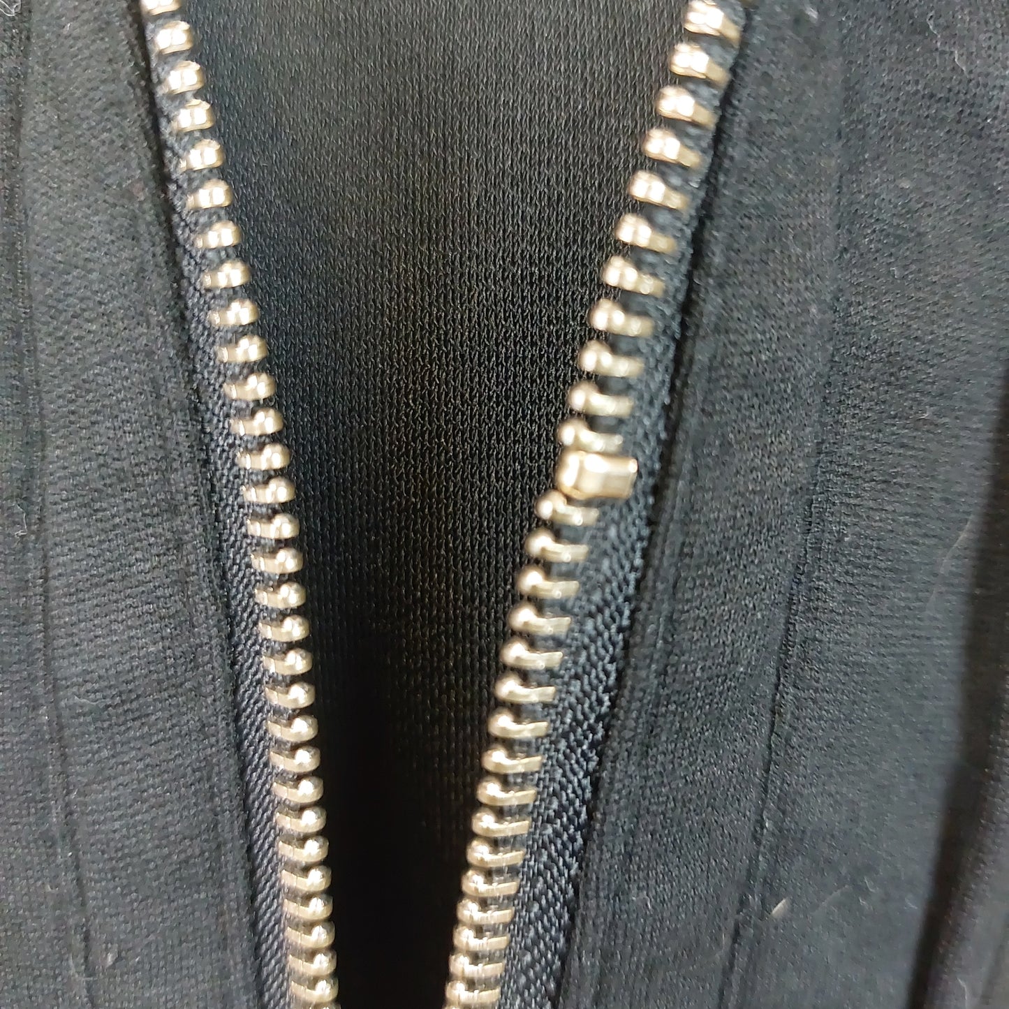 Carmen Mark Valvo Black Zipper Moto Jacket Lined Size 2
