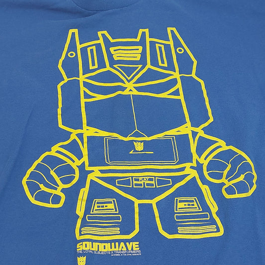 Transformer T-shirt Sound Wave Blue shirt Size XL TF Con