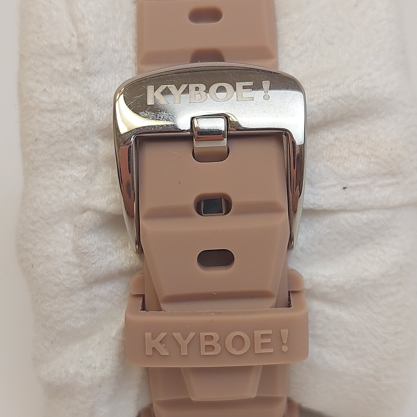 KYBOE! Original Giant 40 mm 100m Women Watch w/ Silicone Strap NEED NEW Retail 190.00