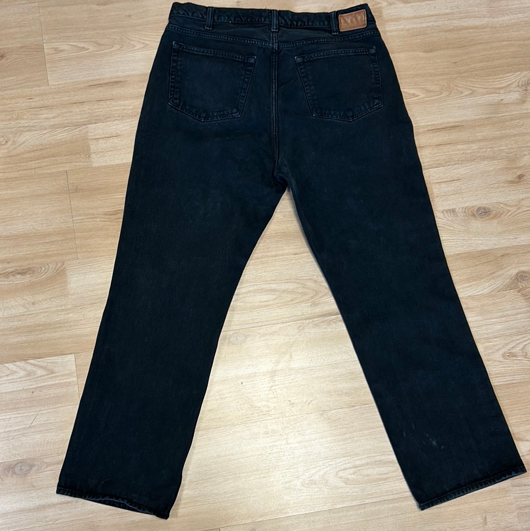 Vintage Gap Denim Black Jeans 36x30 (faded tag) Easy Fit Tapered Leg 5 Pocket