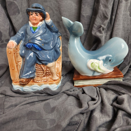 Captain Ahab & Moby Dick Salt & Pepper Shaker Set
