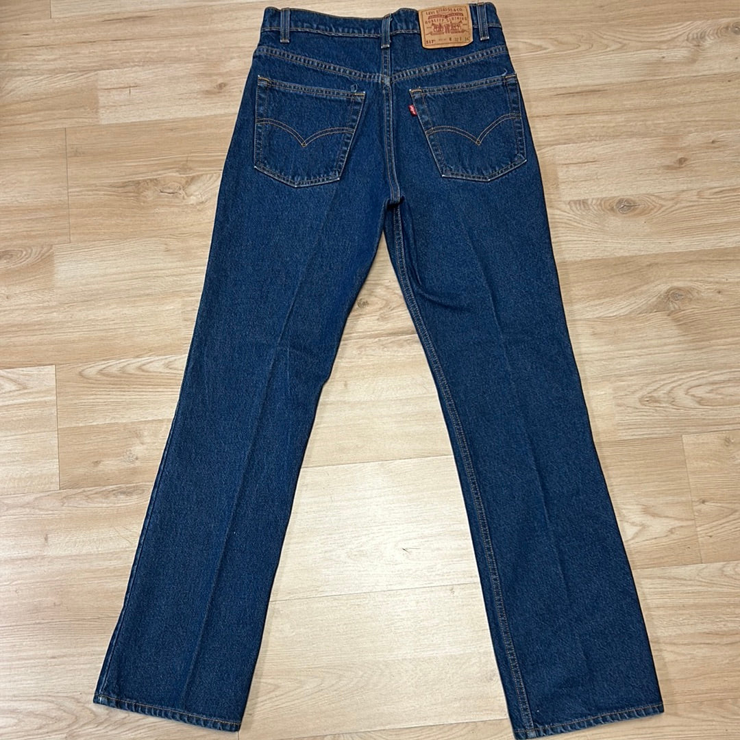 Vintage 1990's Levis 517 Bootcut Jeans Men’s 32x34 Denim Red Tab Western