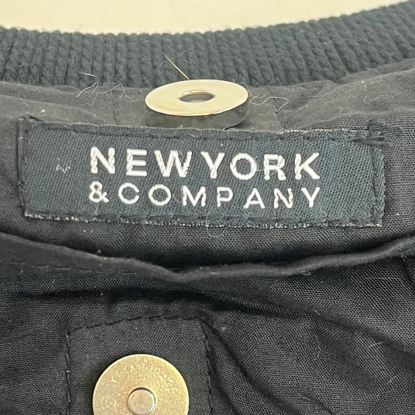 New York & Company Black Crochet Macramé Handbag Boho Retro