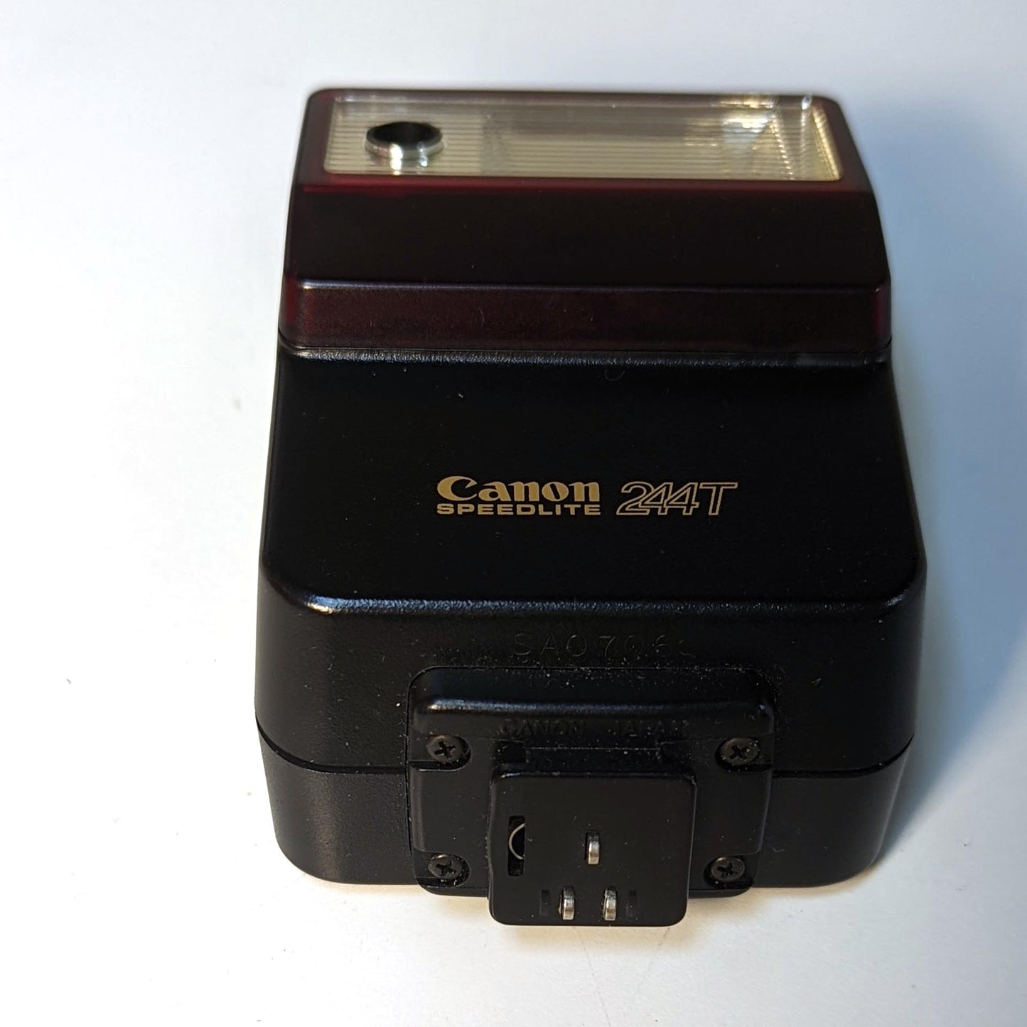 Vintage Canon Speedlite 244T Shoe Mount Flash for Canon w/case